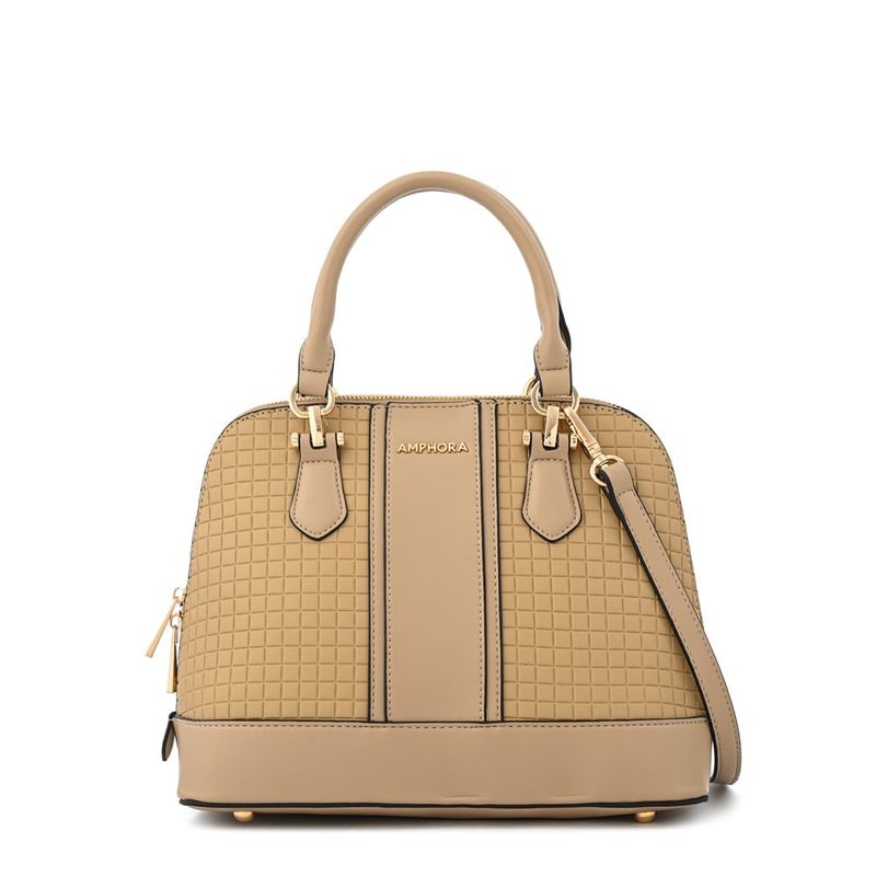 AMPHORA - Cartera dos asas mediana ramona beige