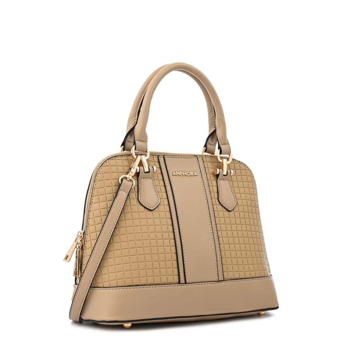 AMPHORA - Cartera tote ramona mediana beige