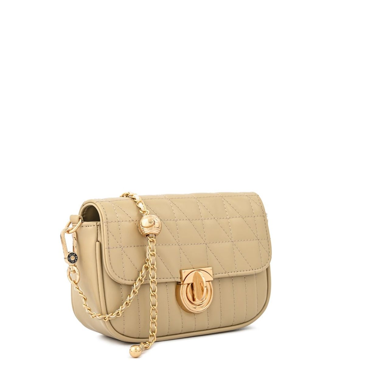 AMPHORA - Cartera bandolera airla pequeña beige