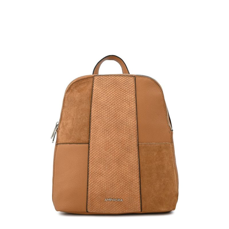AMPHORA - Mochila grande jesse camel