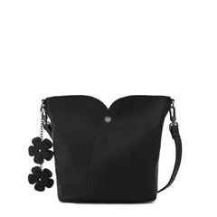 AMPHORA - Cartera bandolera mediana emma negro