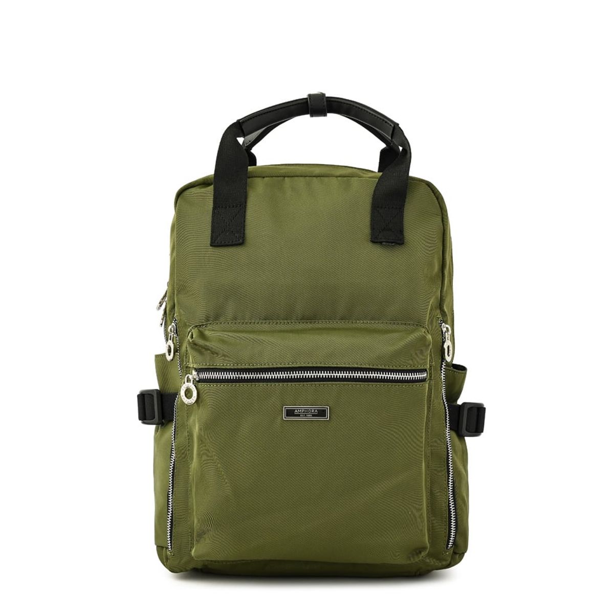 AMPHORA - Mochila porta notebook lani grande verde oliva
