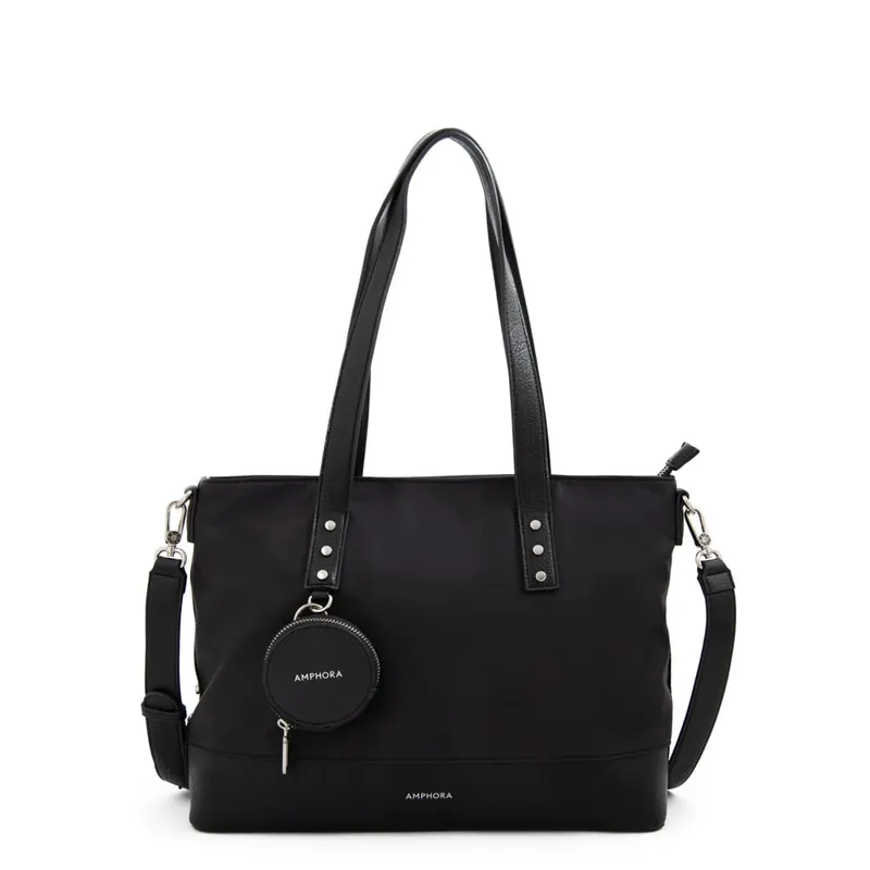 AMPHORA - Cartera dos asas porta notebook meyer Negro especial