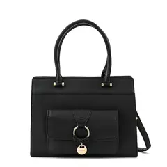 AMPHORA - Cartera dos asas grande marla negro