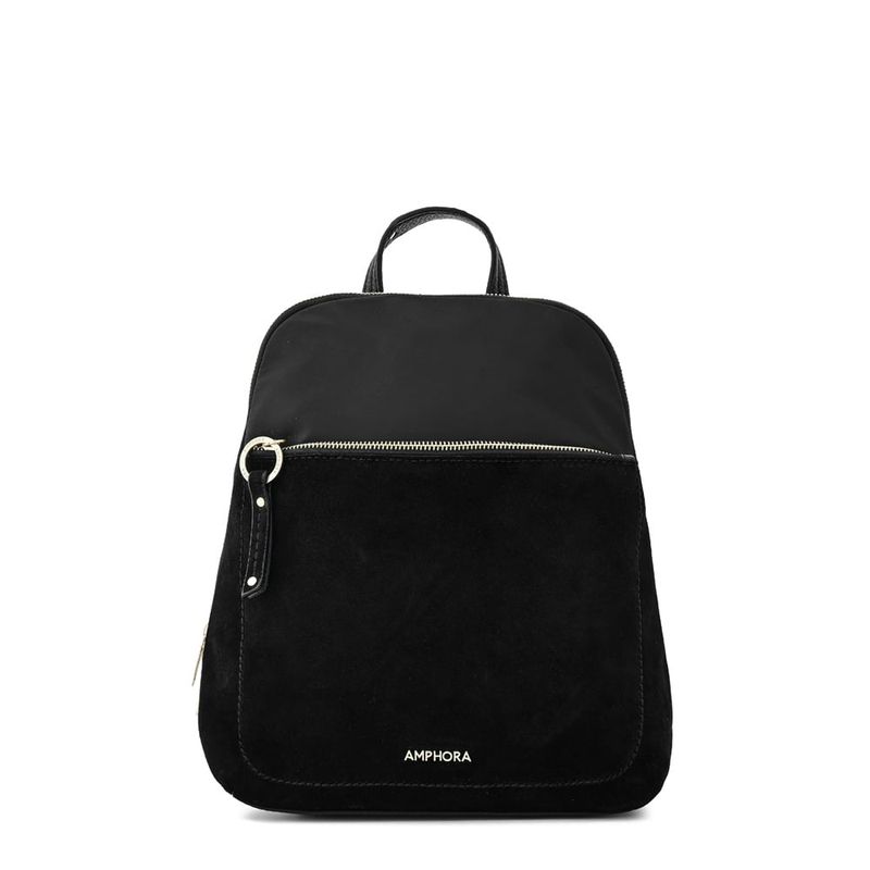 AMPHORA - Mochila mediana villette Negro especial