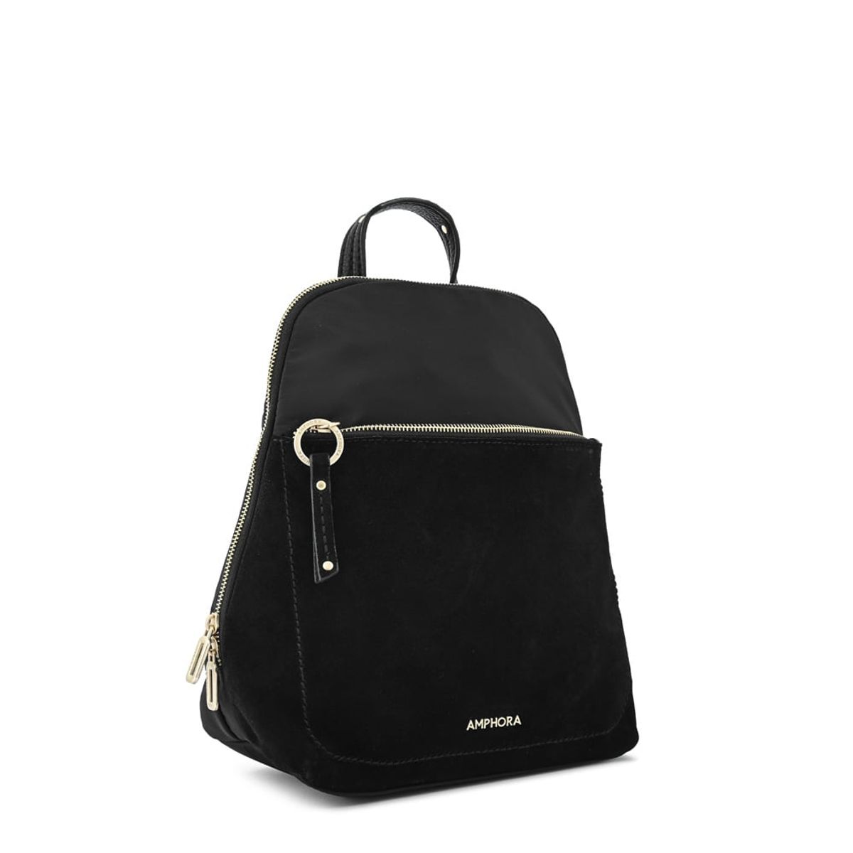 AMPHORA - Mochila villette mediana negro especial