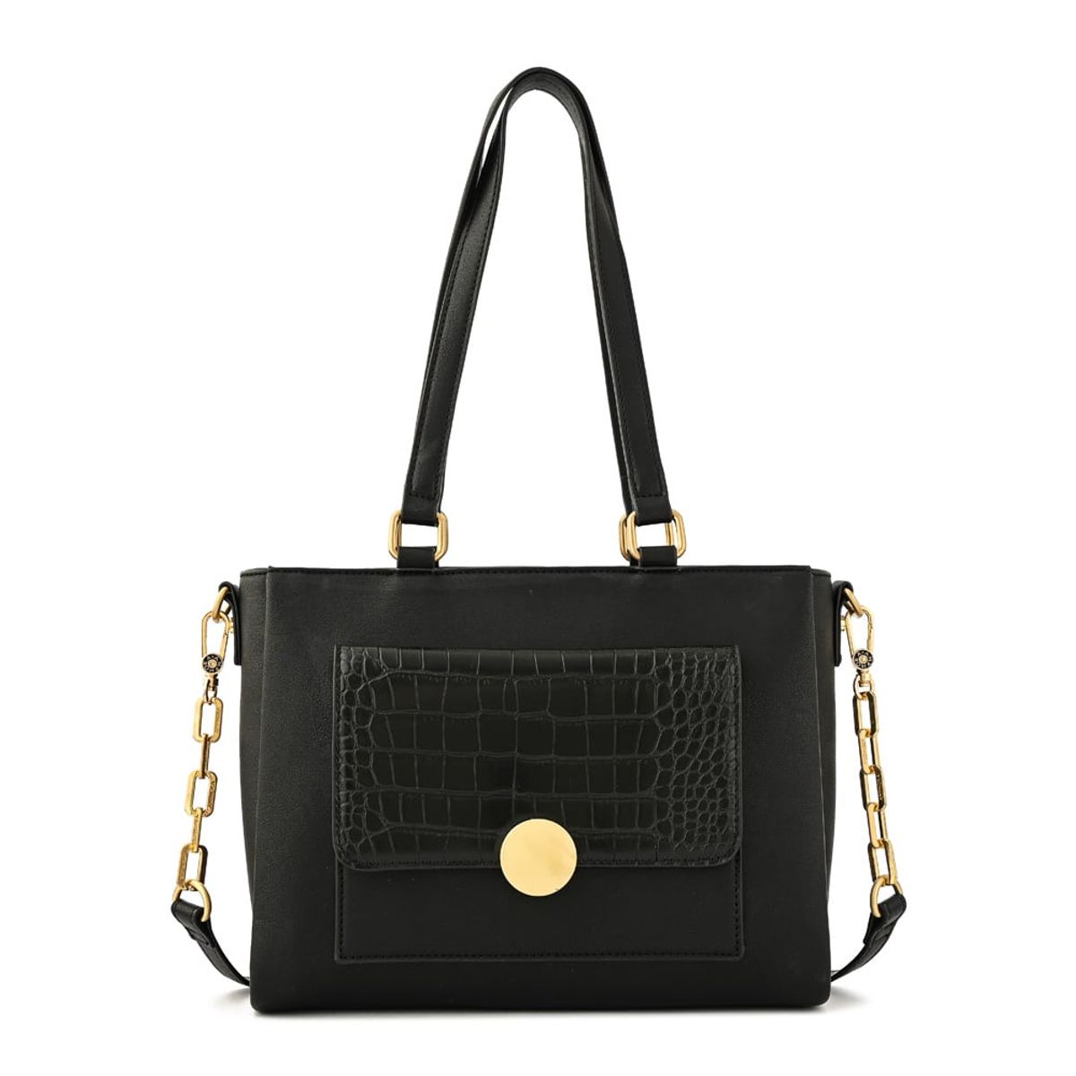 AMPHORA - Cartera tote amara mediana negro especial