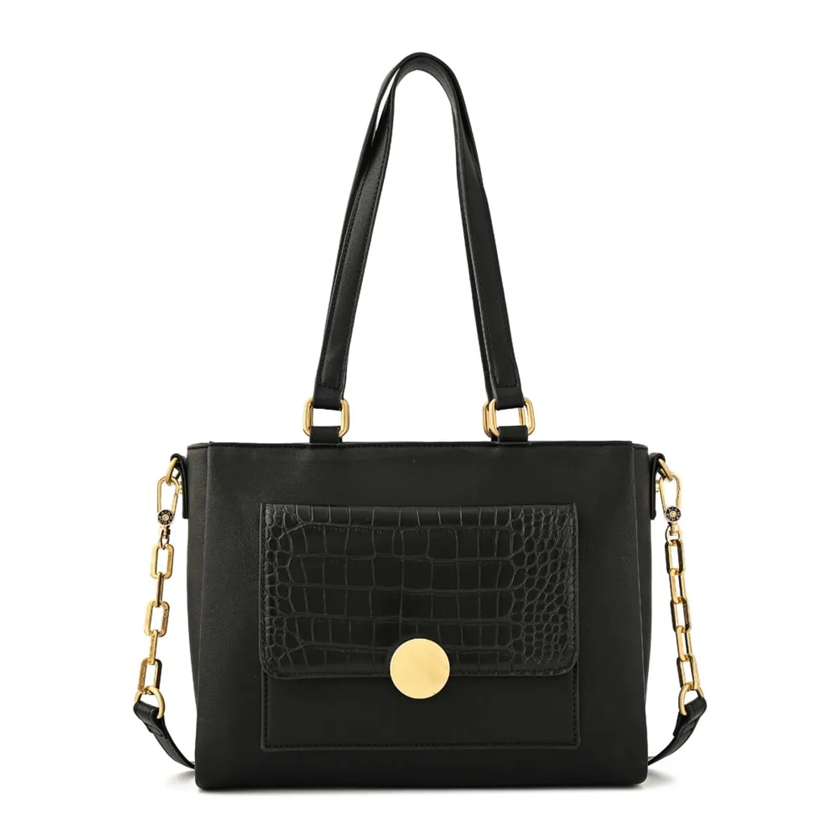 AMPHORA - Cartera tote amara mediana negro especial