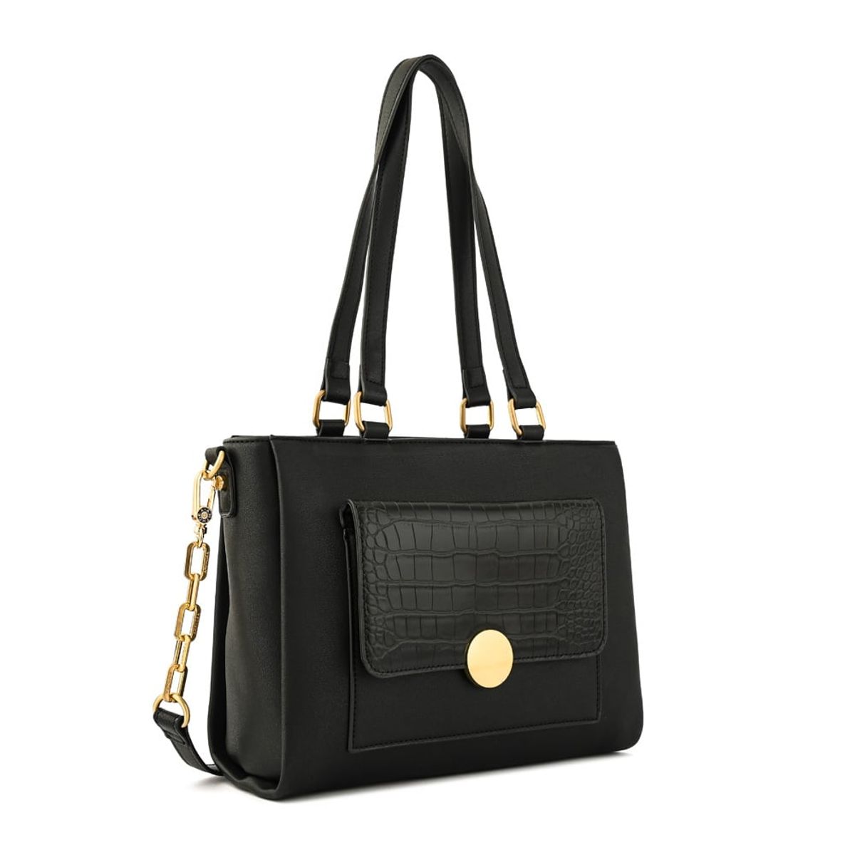 AMPHORA - Cartera tote amara mediana negro especial