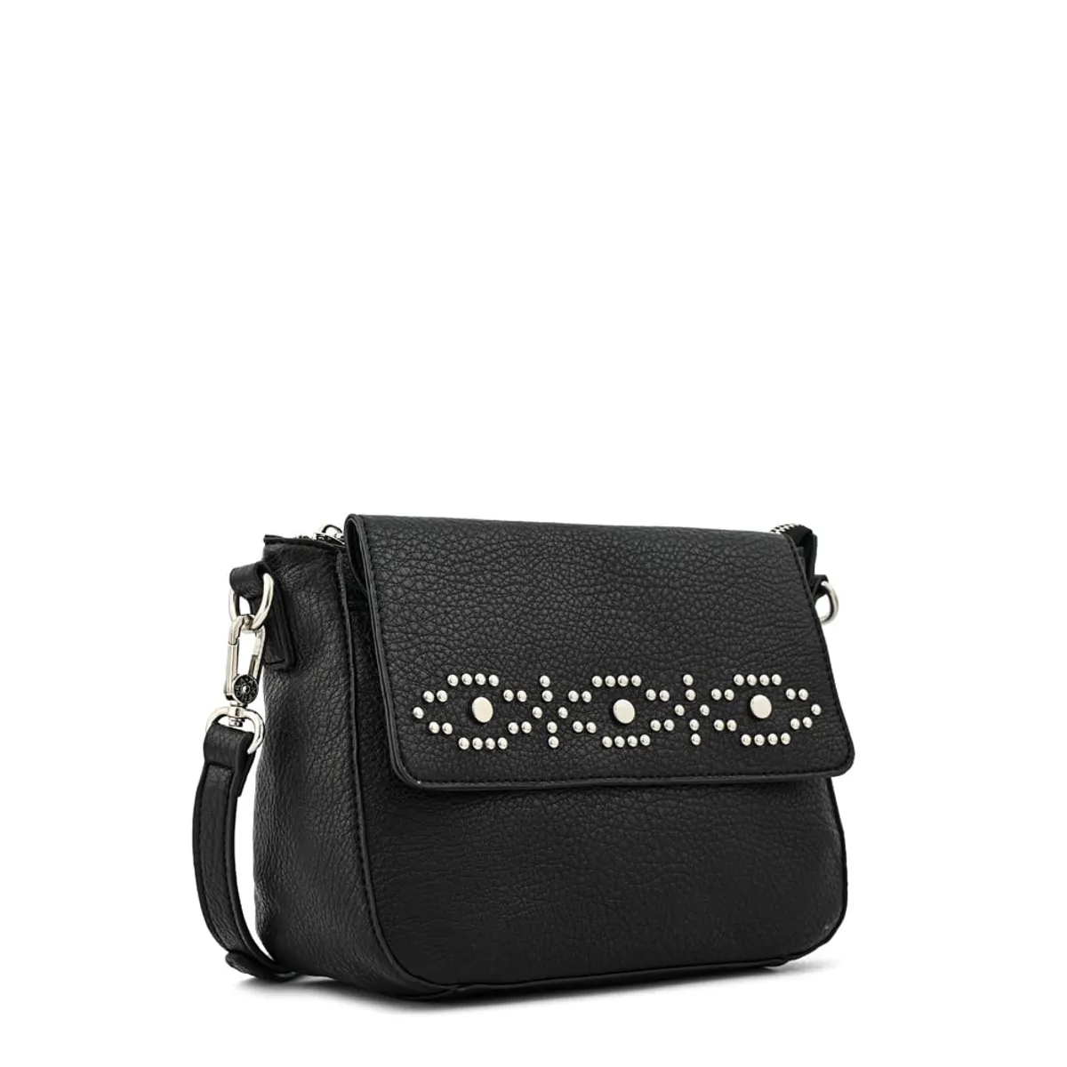 AMPHORA - Cartera bandolera tasia mediana negro