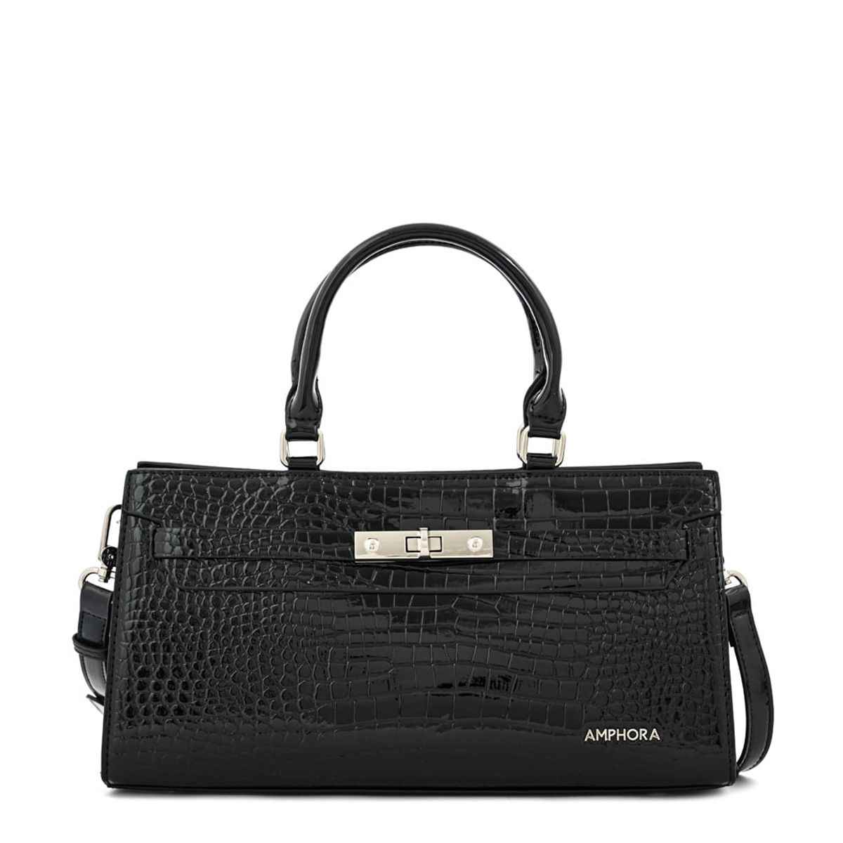AMPHORA - Cartera tote julia mediana negro