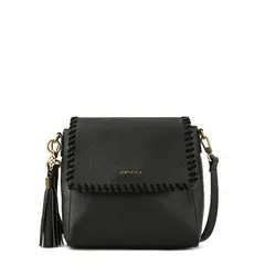 AMPHORA - Cartera bandolera con tapa pequeña evelyn negro