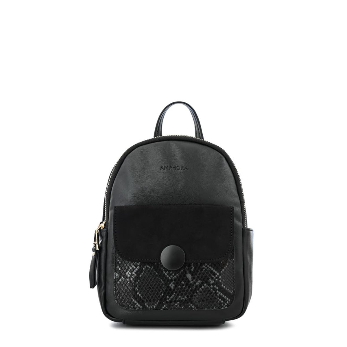 AMPHORA - Mochila mediana dominique negro