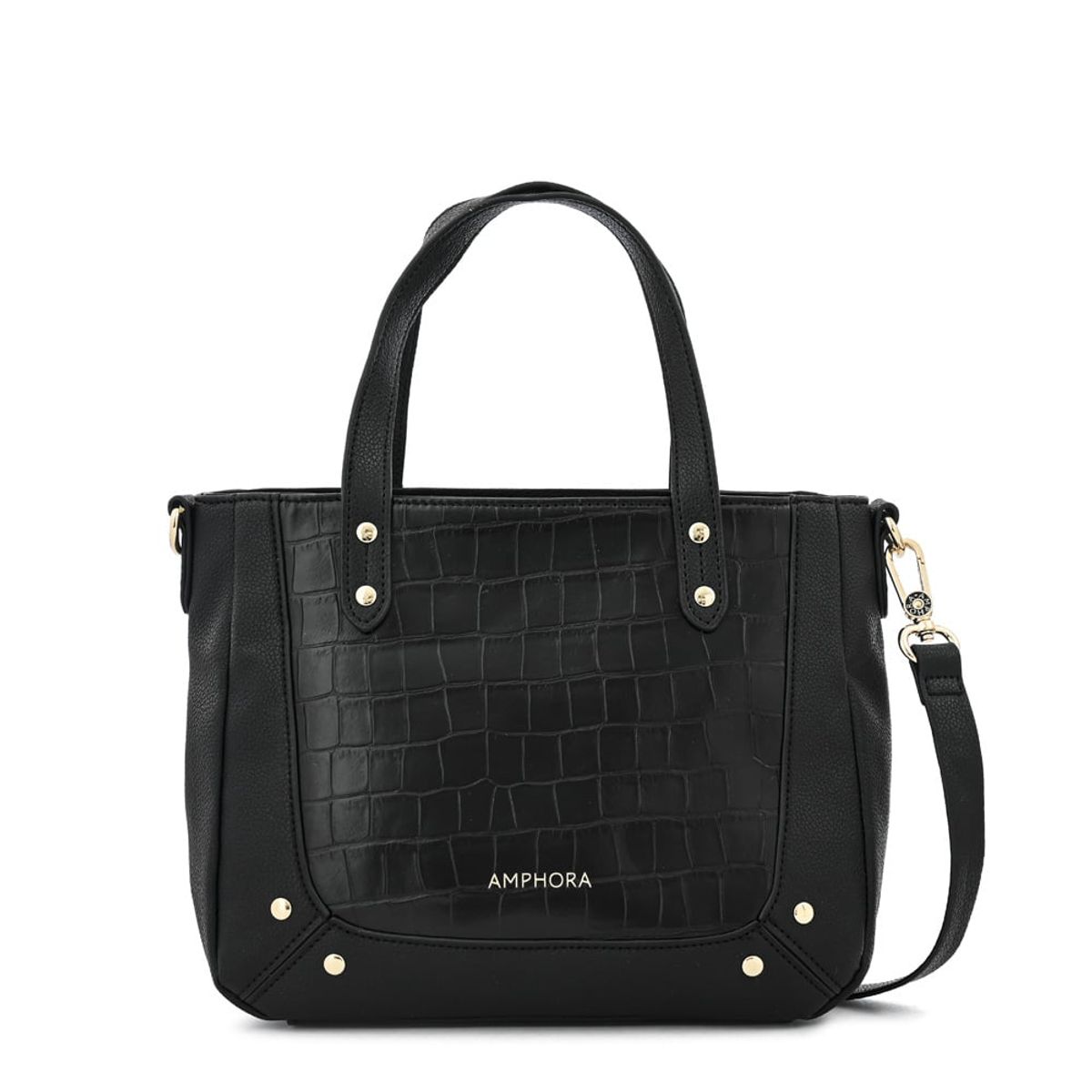 AMPHORA - Cartera tote marty mediana negro especial