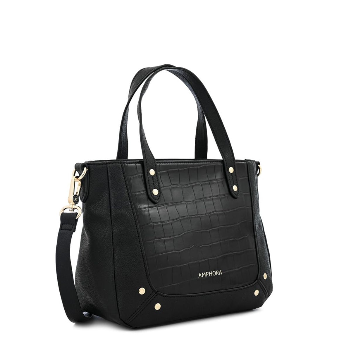 AMPHORA - Cartera tote marty mediana negro especial