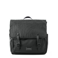 Mochila con tapa samira mediana negro