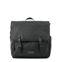 AMPHORA - Mochila con tapa mediana samira negro