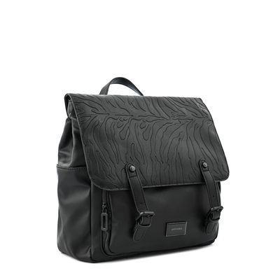 Imagen 2 del producto Mochila con tapa samira mediana negro