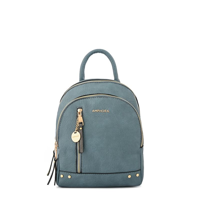 AMPHORA - Mochila pequeña catriel denim