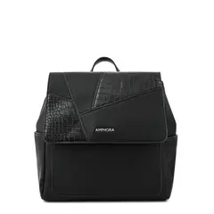 AMPHORA - Mochila con tapa mediana amira Negro especial