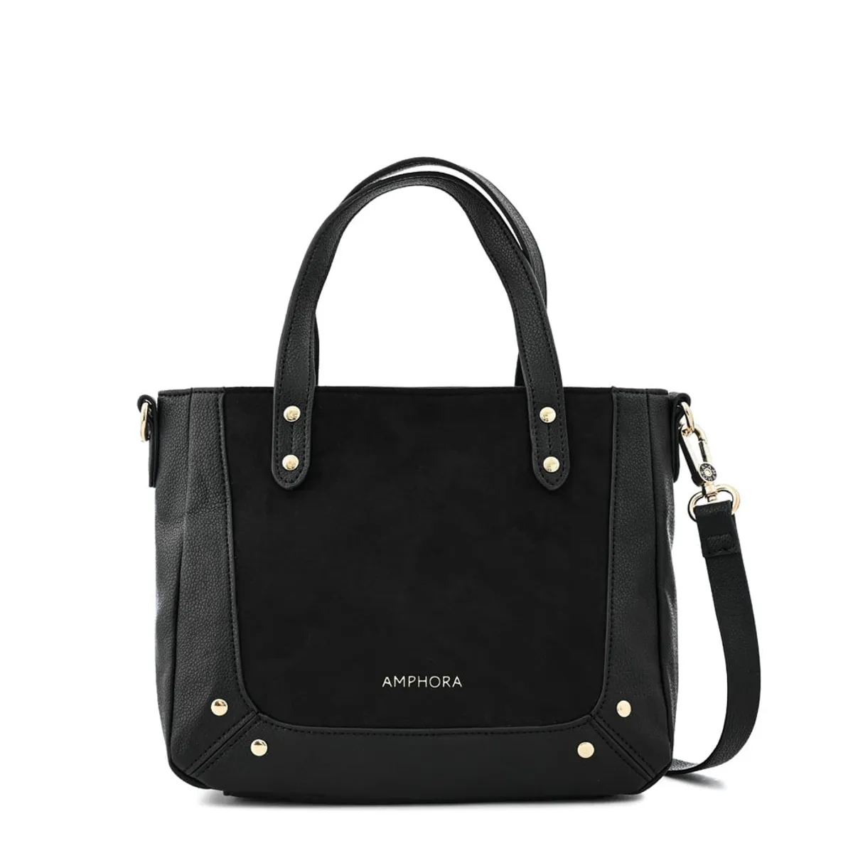 AMPHORA - Cartera tote marty mediana negro