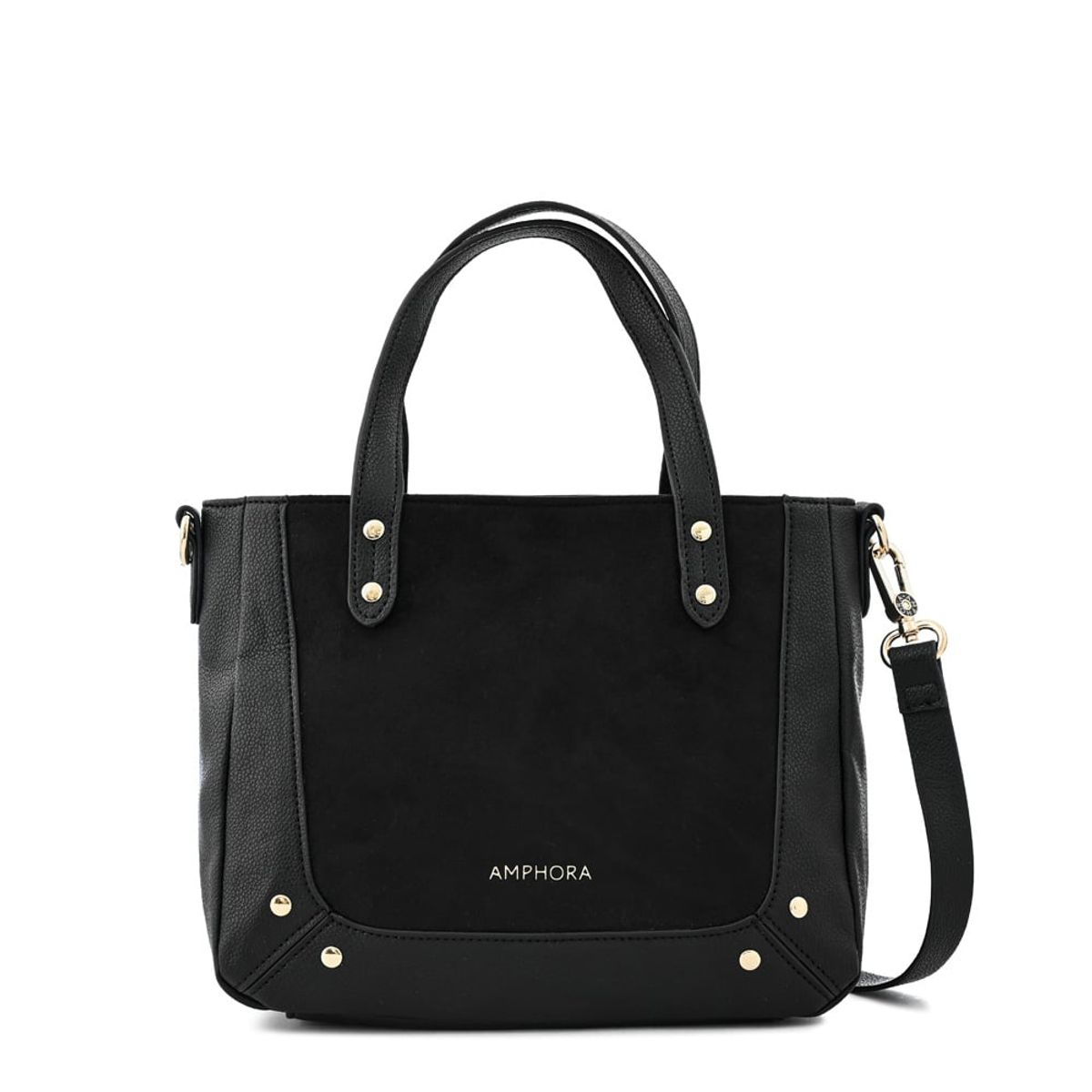 AMPHORA - Cartera tote marty mediana negro