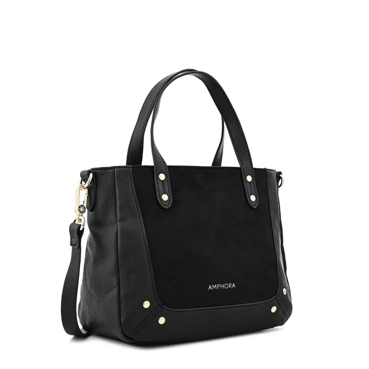 AMPHORA - Cartera tote marty mediana negro