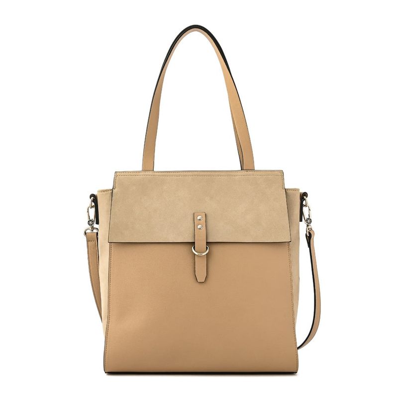 AMPHORA - Cartera dos asas grande isidora beige