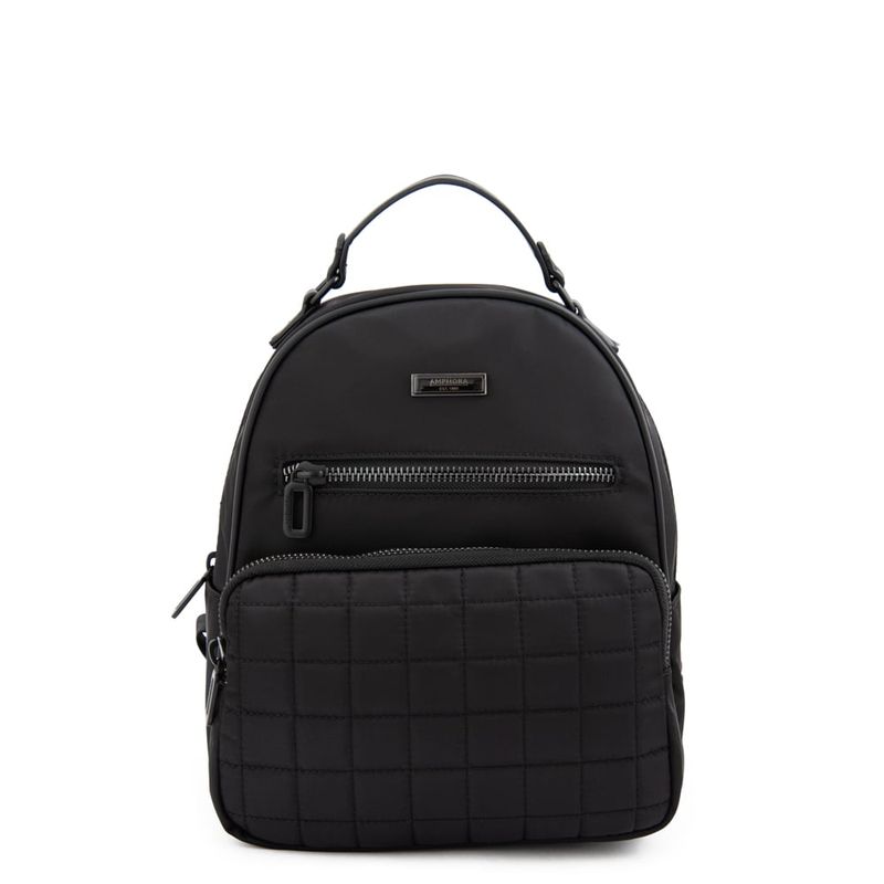 AMPHORA - Mochila mediana lambert Negro especial