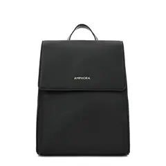 AMPHORA - Mochila con tapa mediana nila Negro especial