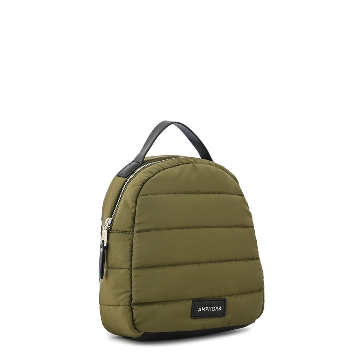 AMPHORA - Mochila mediana leandre verde oliva