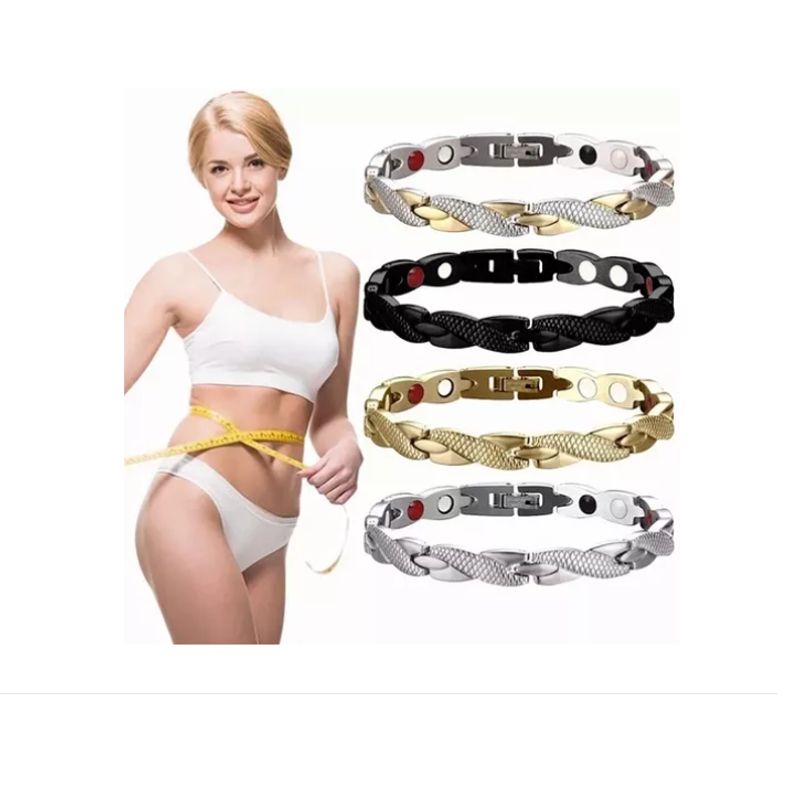 GENERICO - Pulsera Magnética Imanes Artritis Terapia Acero Quirúrgico