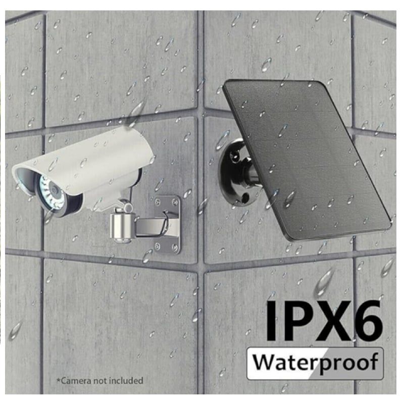 OEM - Panel solar para cámaras de seguridad, cámara USB de 4 W