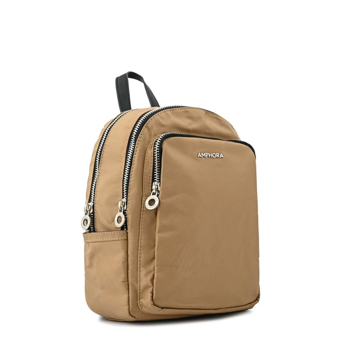 AMPHORA - Mochila karina mediana beige oscuro