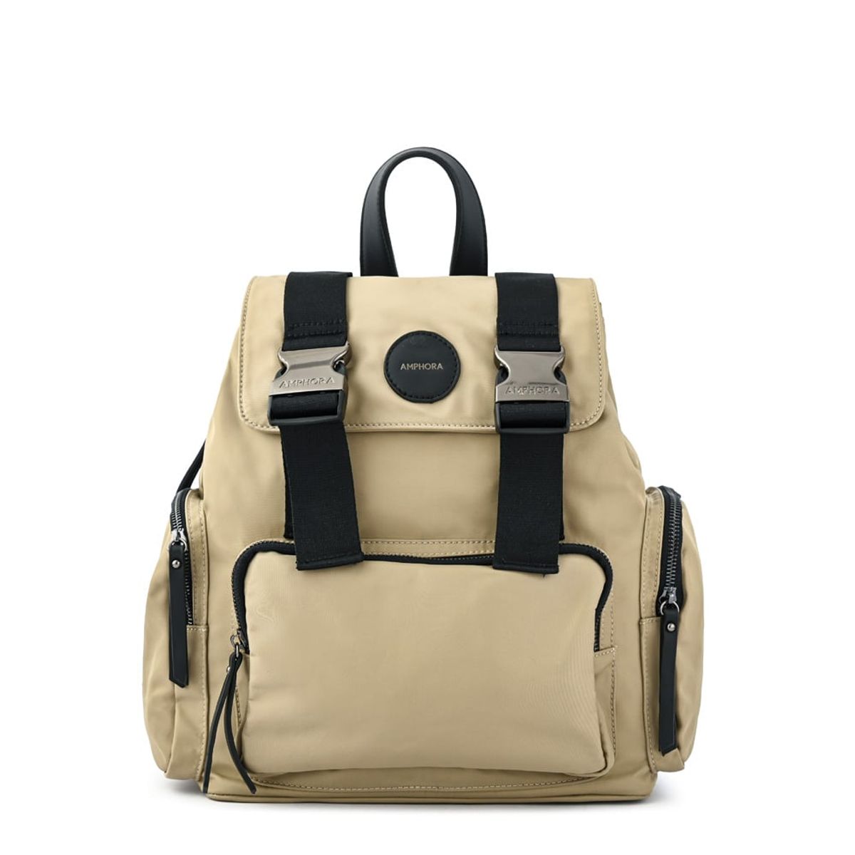 AMPHORA - Mochila ferni grande beige