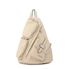 AMPHORA - Mochila grande lazare blanco crudo