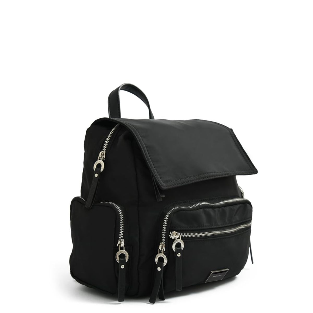 AMPHORA - Mochila con tapa harmonie mediana negro