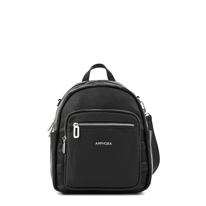 AMPHORA - Mochila mediana tessie Negro especial