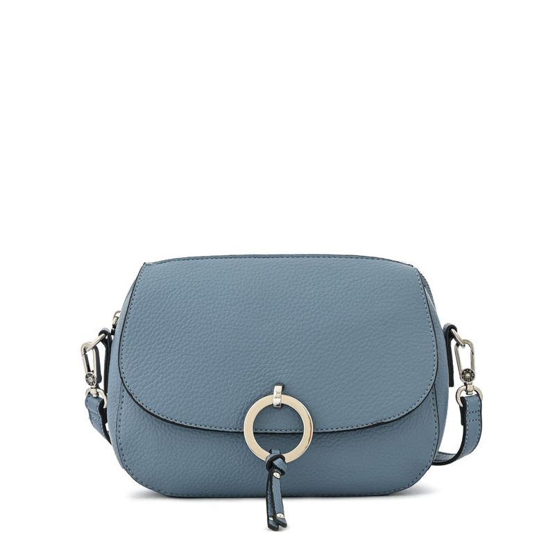 AMPHORA - Cartera bandolera mediana irene denim