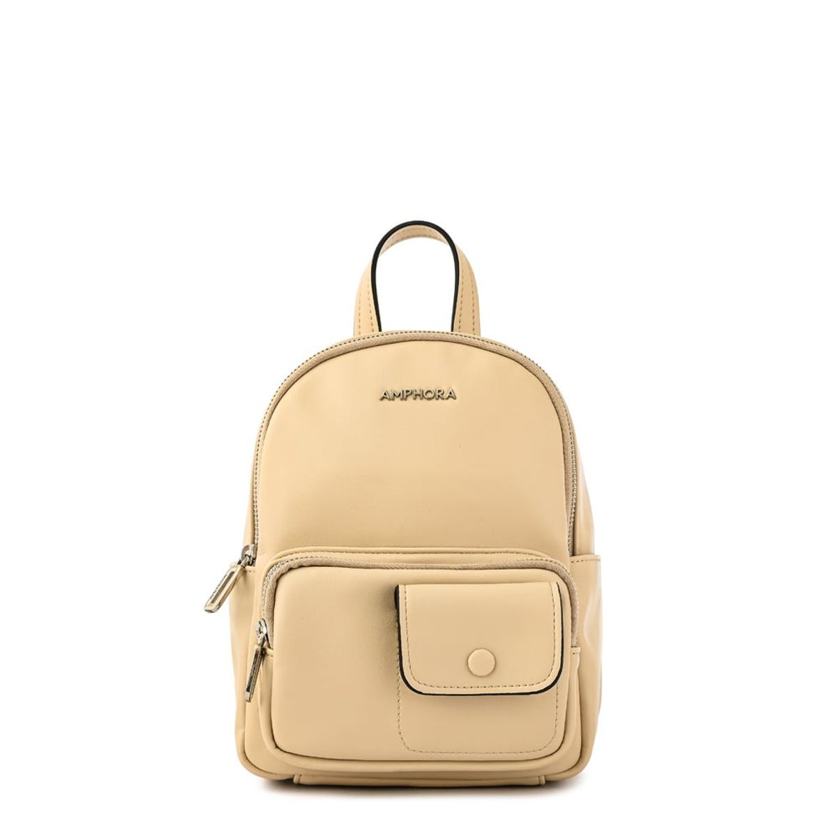 AMPHORA - Mochila maia pequeña blanco crudo