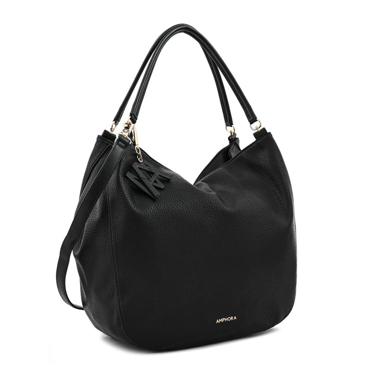AMPHORA - Cartera tote aretha grande negro