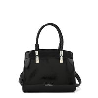 Cartera tote tres divisiones rosine mediana negro especial