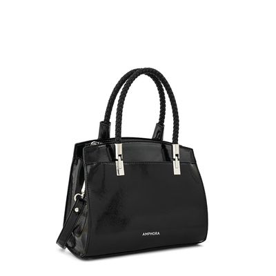 Imagen 2 del producto Cartera tote tres divisiones rosine mediana negro especial