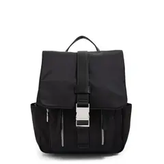 AMPHORA - Mochila con tapa faure mediana negro especial