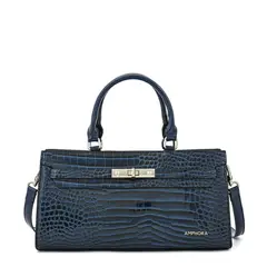 AMPHORA - Cartera tote julia mediana azul oscuro