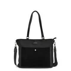 AMPHORA - Cartera dos asas porta notebook isela Negro especial