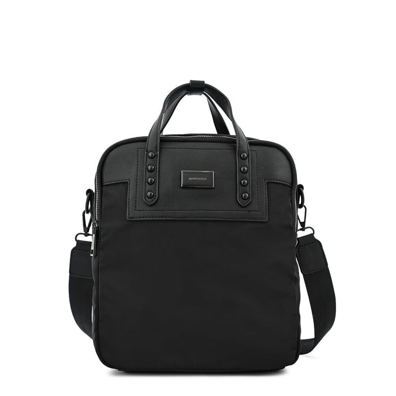 AMPHORA - Mochila mediana gaby negro