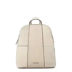 AMPHORA - Mochila grande jesse blanco crudo