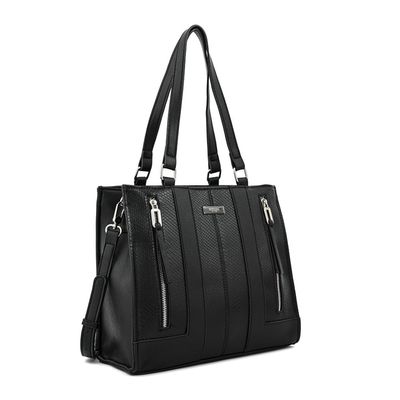 Imagen 2 del producto Cartera tote tres divisiones bluma mediana negro especial