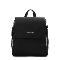 Mochila con tapa neferet mediana negro especial